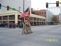 Veterans Day parade, Color Guard, Charlie Co, 4th Tanks.JPG