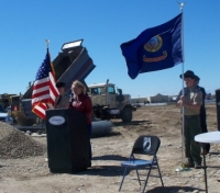May, 2011 Meridian Mayor decating new site for Meridian Memorial for our fallen veterans of Meridian, Idaho.JPG