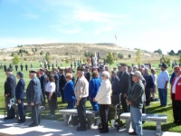 Oct 1st_ Visitors paying their respect to family & friends of CWO Jesse Phelps, MIA for 43 yrs.JPG
