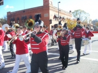 Nov7, 2009 Veterans Day parade_HS Band leading the march.JPG